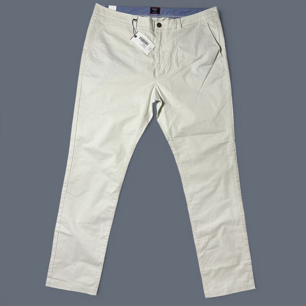 UNTUCKit Chino Pant Mens Size 38x34 Stone Straight Fit Stretch NWT